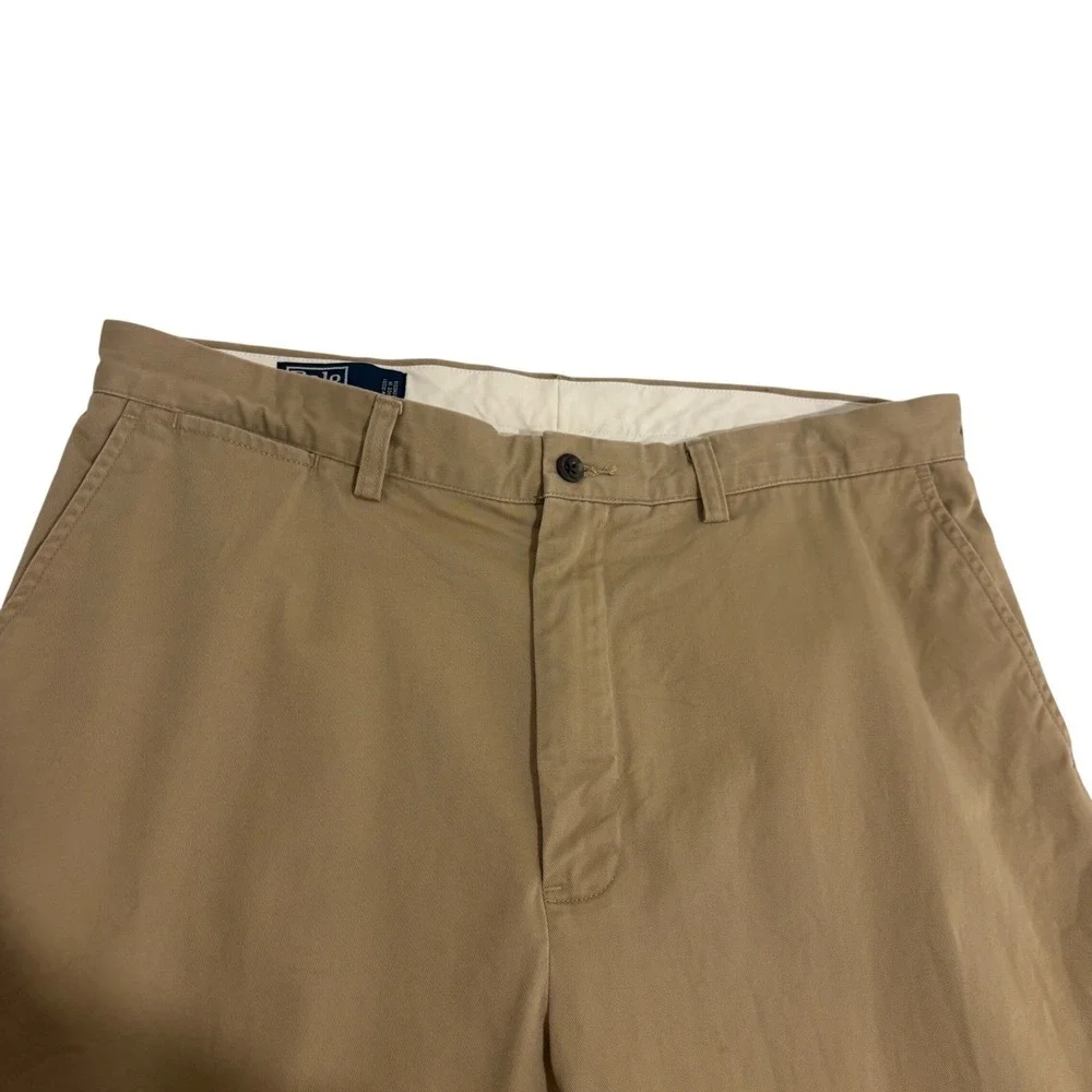 Polo Ralph Lauren Prospect Pant Mens 36W x 29L Tan Khaki Chino Cotton Twill